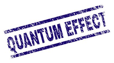 Grunge kuantum etkisi damga mühür dokulu
