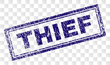 Grunge hırsız dikdörtgen damgası