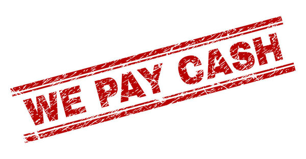 Гранж текстурированные мы платим наличными печать
