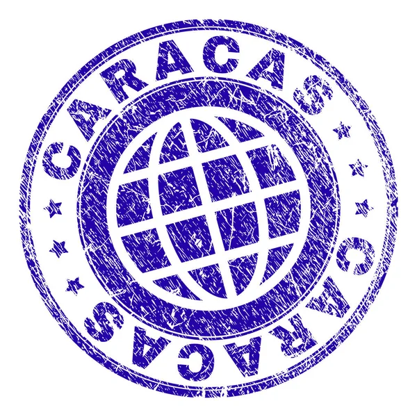 Grunge texturou Caracas destička — Stockový vektor