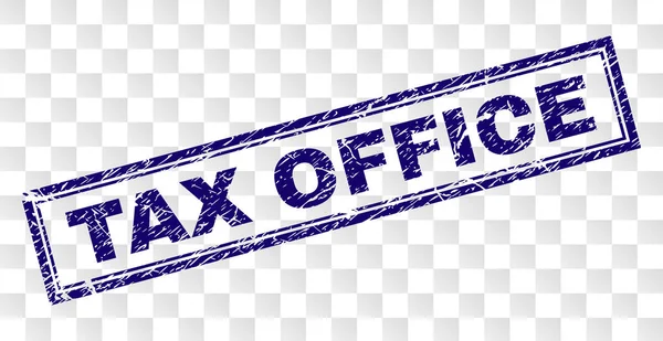 Grunge Tax Office rechthoek stempel — Stockvector