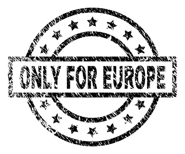 Rasguñado Texturizado SOLO PARA Sello de sello EUROPA — Vector de stock