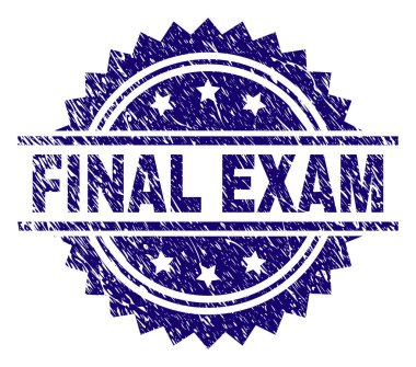 Dokulu Final sınavı damga mühür çizik