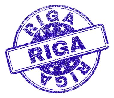 Grunge Riga damga mühür dokulu