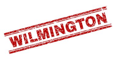 Dokulu Wilmington damga mühür çizik