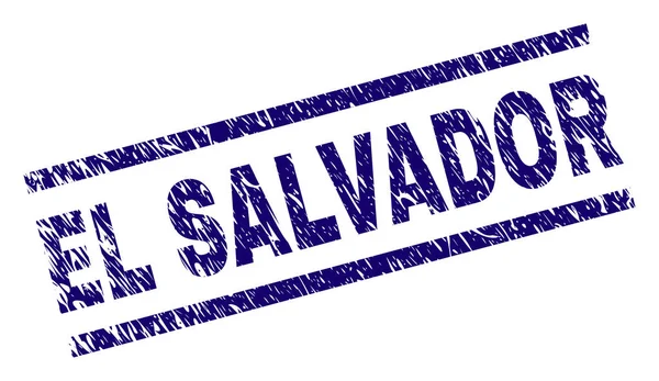 Sello de sello EL SALVADOR con textura rayada — Vector de stock