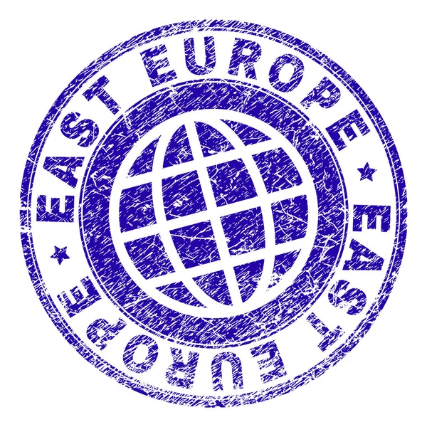 Γδαρμένο ελαστικοποιημένων Ανατολικής Ευρώπης σφραγίδα σφραγίδα — Διανυσματικό Αρχείο