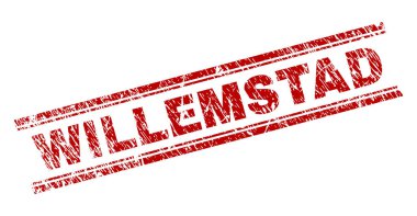 Grunge Willemstad damga mühür dokulu