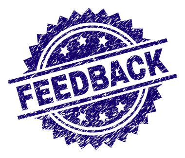 Grunge geribildirim damga mühür dokulu