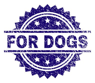 Köpekler damga mühür için dokulu grunge