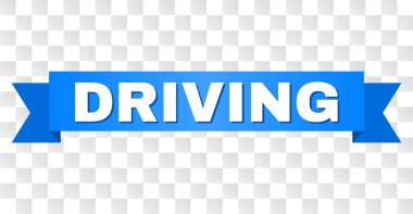 Mavi metin sürüş ile şerit