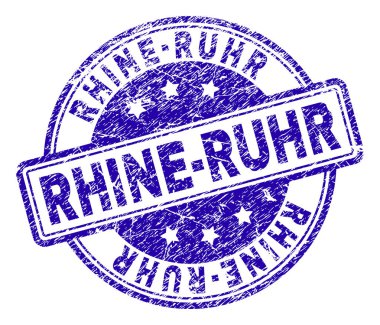 Çizik dokulu Ren-Ruhr damga mühür