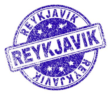 Dokulu Reykjavik damga mühür çizik