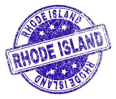 Grunge Rhode Island damga mühür dokulu