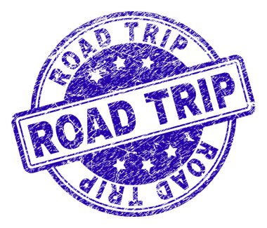 Dokulu Road Trip damga mühür çizik