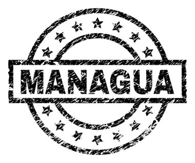 Grunge Managua damga mühür dokulu