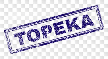 Çizik Topeka dikdörtgen damgası