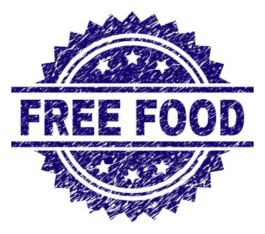 Dokulu ücretsiz gıda damga mühür çizik