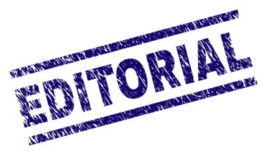 Dokulu editoryal damga mühür çizik