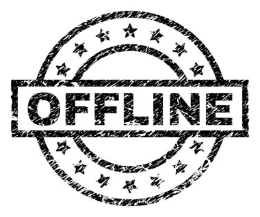 Grunge çevrimdışı damga mühür dokulu