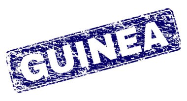 Yuvarlatılmış dikdörtgen damga çizilmiş Gine çerçeveli