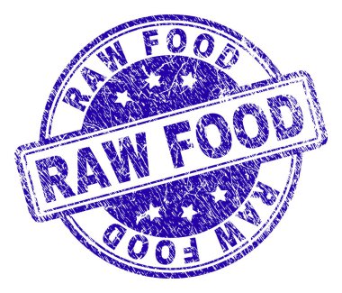 Dokulu çiğ gıda damga mühür çizik