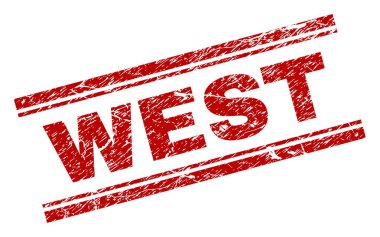 Grunge Batı damga mühür dokulu