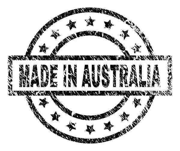 Гранж текстурованою зробив в Австралії штамп ущільнення — стоковий вектор