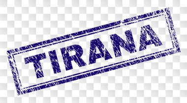 Grunge Tiran dikdörtgen damgası