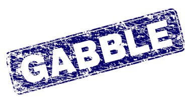 Yuvarlatılmış dikdörtgen damga grunge gevezelik çerçeveli