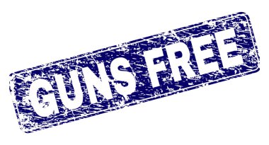 Yuvarlatılmış dikdörtgen damga çizilmiş silah ücretsiz çerçeveli