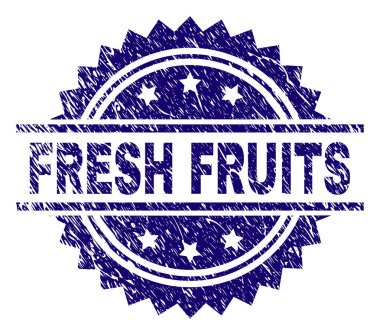 Çizik dokulu taze meyve damga mühür