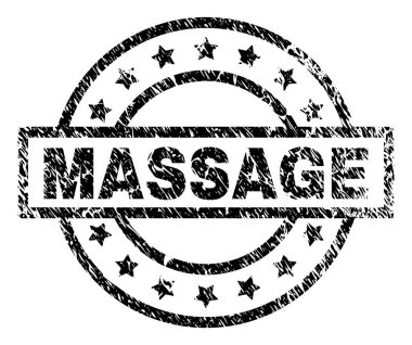 Grunge masaj damga mühür dokulu