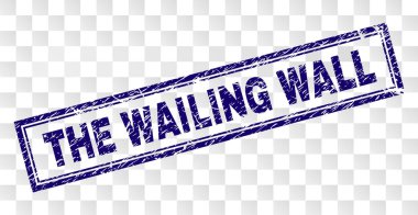 Ağlama Duvarı dikdörtgen damga çizik