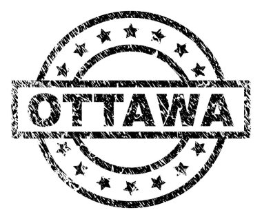 Grunge Ottawa damga mühür dokulu