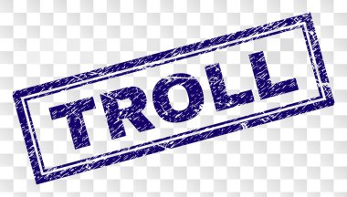 Çizik Troll dikdörtgen damgası