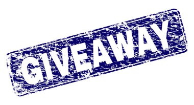 Yuvarlatılmış dikdörtgen damga çizilmiş Giveaway çerçeveli