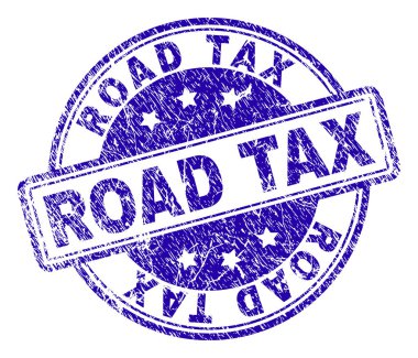 Grunge yol vergisi damga mühür dokulu