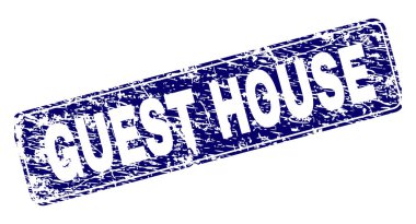 Yuvarlatılmış dikdörtgen damga çizilmiş Guest House çerçeveli