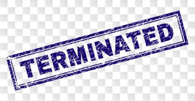 Grunge dikdörtgen damga sonlandırıldı