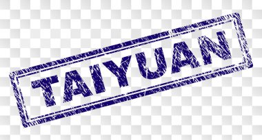 Grunge Taiyuan dikdörtgen damgası
