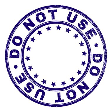 Dokulu çizik değil yuvarlak damga mühür kullanma