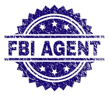 Dokulu FBI ajanı damga mühür çizik