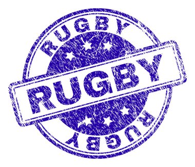 Grunge Rugby damga mühür dokulu