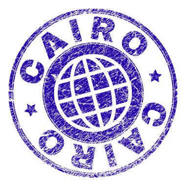 Grunge Cairo damga mühür dokulu