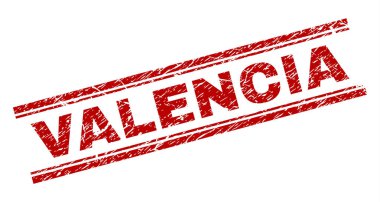 Grunge Valencia damga mühür dokulu