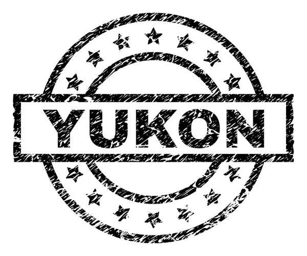 Grunge Yukon damga mühür dokulu — Stok Vektör