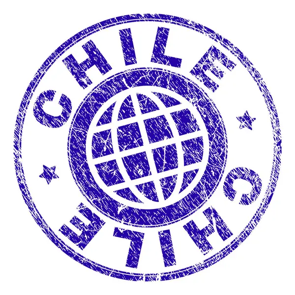 Grunge Textured Sigillo francobollo CILE — Vettoriale Stock