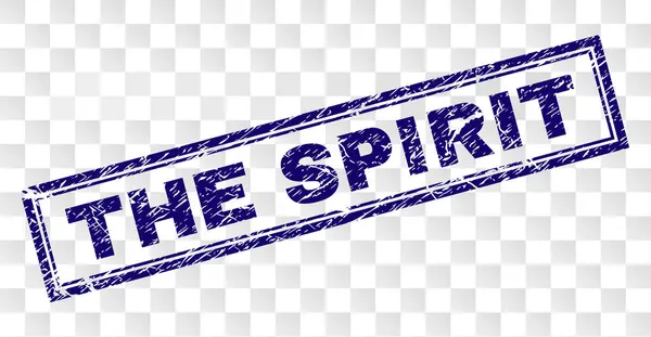 Grunge THE SPIRIT Rectángulo Sello — Archivo Imágenes Vectoriales