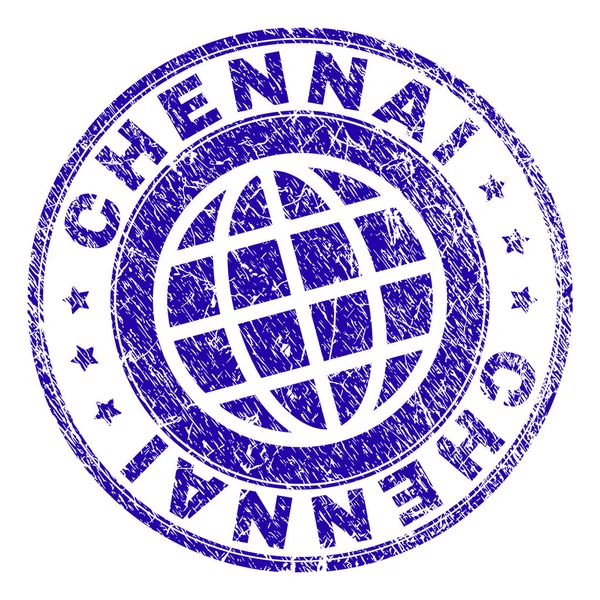 Sello de sello de CHENNAI con textura grunge — Vector de stock